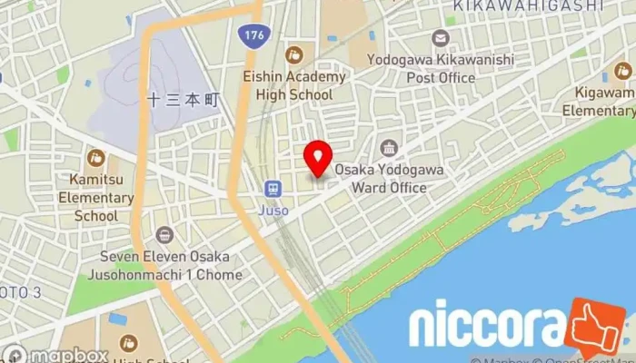 の地図 株式会社グリットソリューションズ コンピューター サポート、サービス で 大阪市