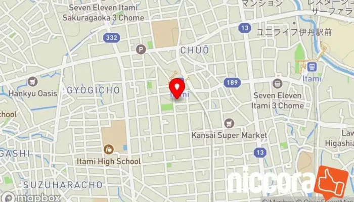 の地図 株式会社ハーテック ソフトウェア企業, コンピュータ教室, 衛生サービス, ウェブ デザイナー で 伊丹市