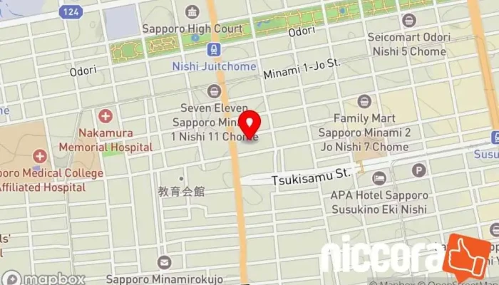 の地図 株式会社インプル ソフトウェア企業 で 札幌市