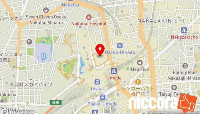 の地図 株式会社Mewtech IT コンサルタント で 大阪市