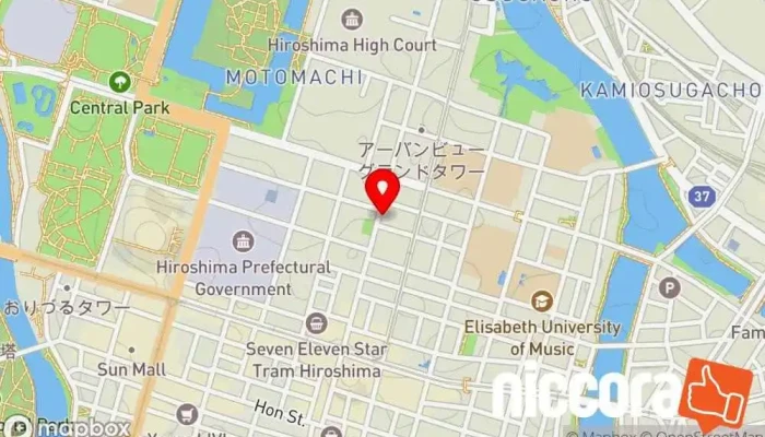 の地図 株式会社MIRAI マーケティング エージェンシー, 広告代理店, ブランディングエージェンシー, デザインエージェンシー, マーケティング コンサルタント で 広島市