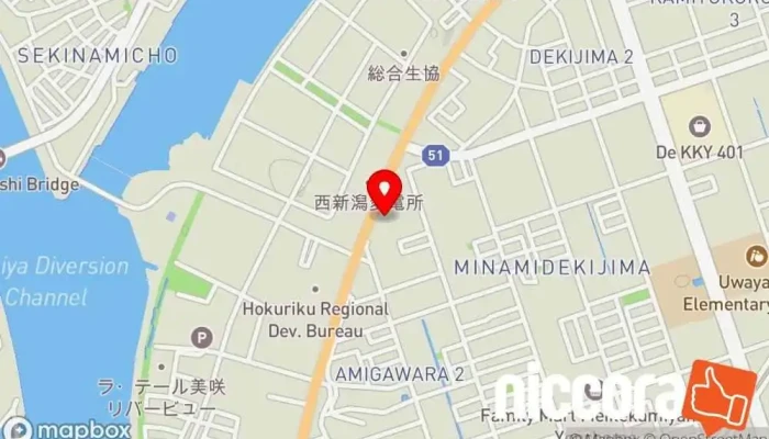 の地図 株式会社NCI 新潟支店 人材派遣業 で 新潟市