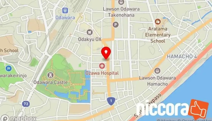 の地図 株式会社オーディーシー 企業のオフィス で 小田原市