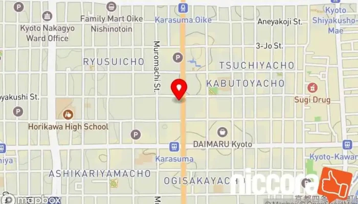 の地図 株式会社オズ・リンク 広告代理店, ウェブ デザイナー で 京都市