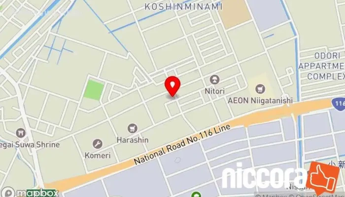 の地図 株式会社PC SUPPORT コンピューター サポート、サービス, インターネット ショップ, ソフトウェア企業 で 新潟市