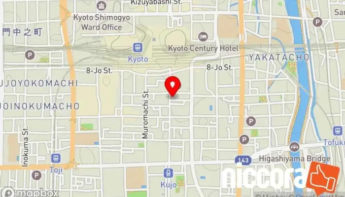 の地図 株式会社PCC 京都本部 IT コンサルタント で 京都市