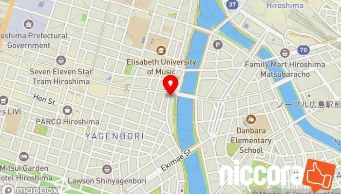 の地図 株式会社プロタゴニストラボラトリー コンピューター サポート、サービス で 広島市