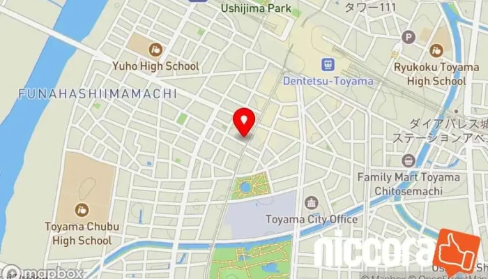 の地図 株式会社ルビコン ウェブ デザイナー で 富山市