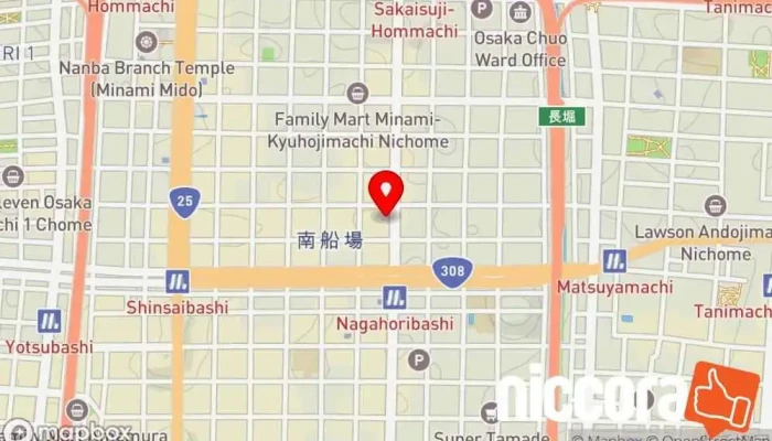 の地図 株式会社システムフロー コンピューター サポート、サービス で 大阪市