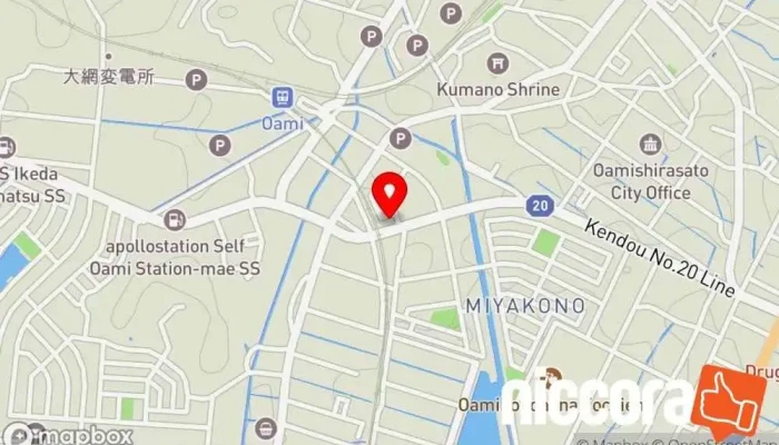 の地図 株式会社 ティー・エフ・シー ソフトウェア企業 で 大網白里市