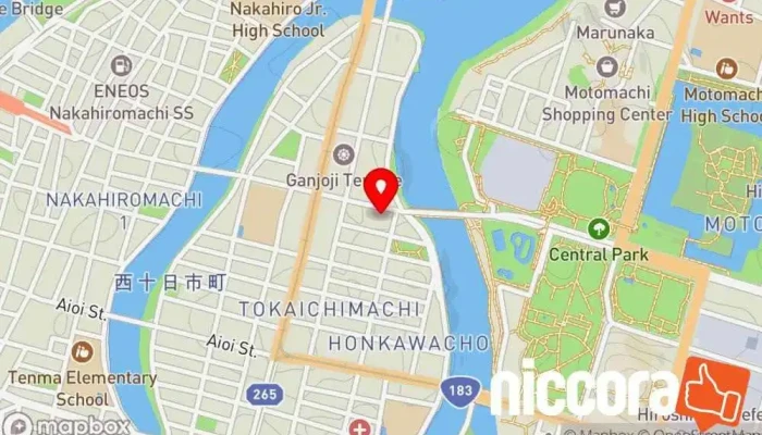 の地図 株式会社テックヒューマン IT コンサルタント, 広告代理店, グラフィック デザイナー, インターネット マーケティング業 で 広島市