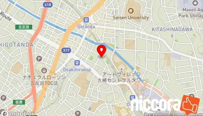の地図 株式会社TOP OF MIND IT コンサルタント で 品川区