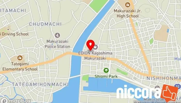 の地図 (株)市田 事業用不動産業者 で 枕崎市