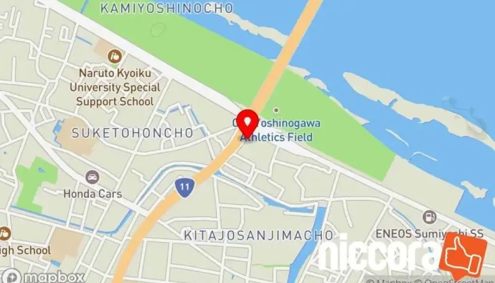 の地図 （株）松本コンサルタント コンサルタント で 徳島市