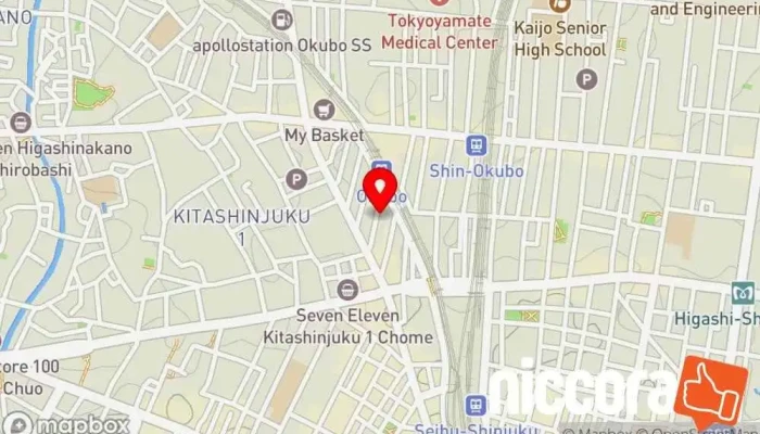 の地図 ㈱武蔵野データーサービス IT コンサルタント で 新宿区