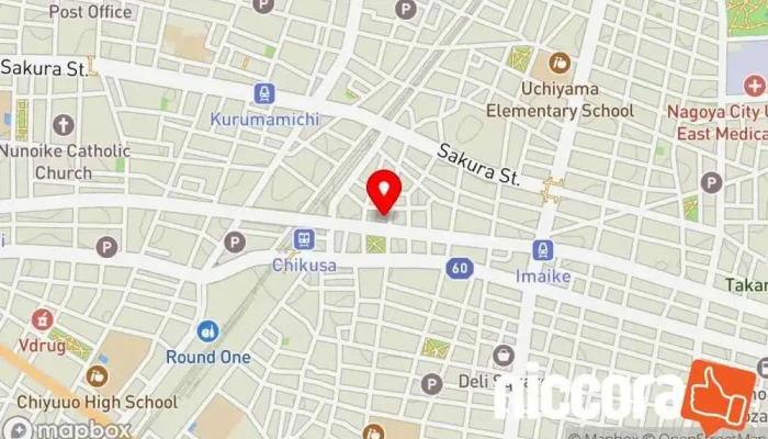 の地図 ㈱アークインターネット IT コンサルタント, 店舗 で 名古屋市千種区