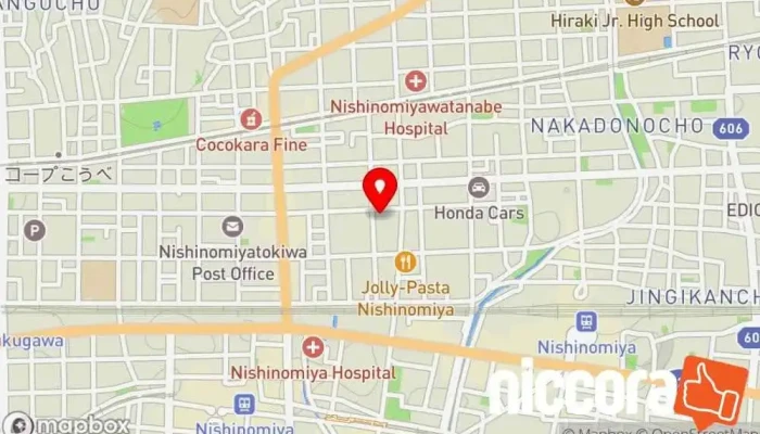 の地図 （株）アイアンドユウ 生命保険代理店 で 西宮市