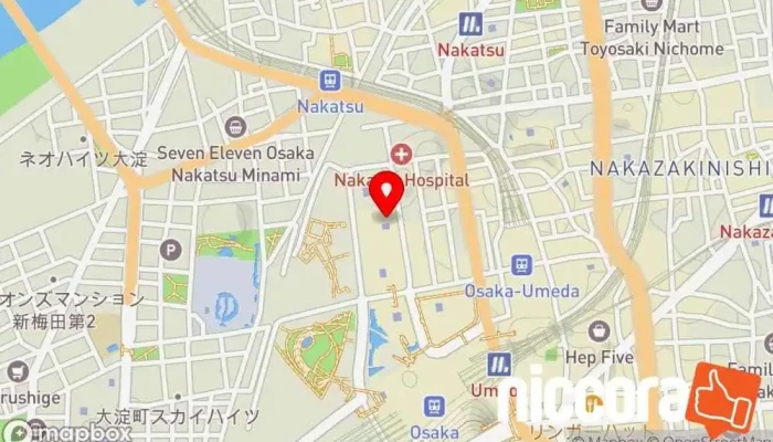 の地図 (株)アイル 大阪本社 IT コンサルタント, ソフトウェア企業 で 大阪市