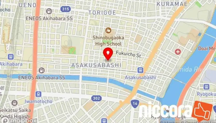 の地図 ㈱ビーブリッド コンピューター サポート、サービス で 台東区