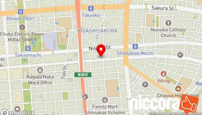 の地図 （株）エニシードコンサルティング 企業経営コンサルタント で 名古屋市