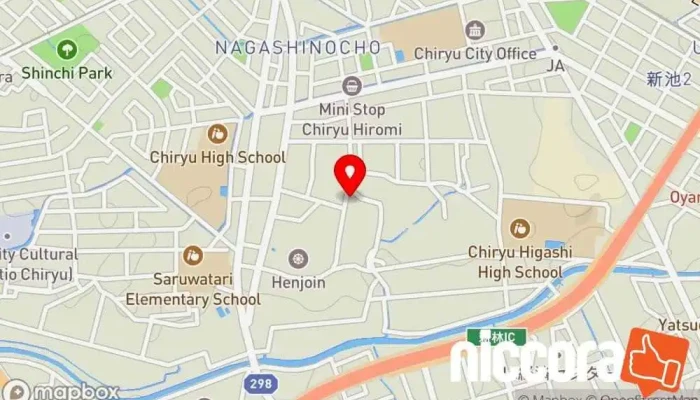 の地図 ㈱F インターネット サービス プロバイダ で 知立市