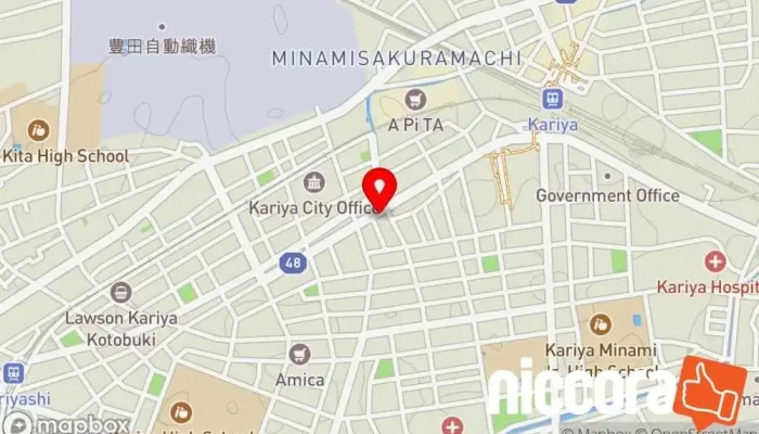 の地図 （株）イークルーズ ソフトウェア企業 で 刈谷市