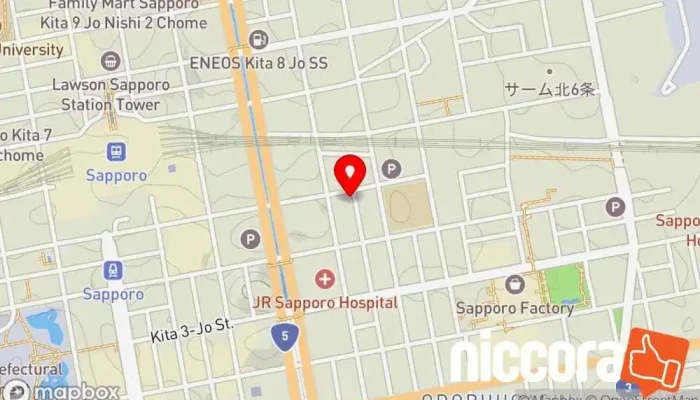 の地図 ㈱JYC 電気通信事業者 で 札幌市