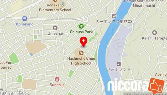 の地図 ㈱まごのて 広告代理店, グラフィック デザイナー, 写真家, ウェブ デザイナー で 八戸市