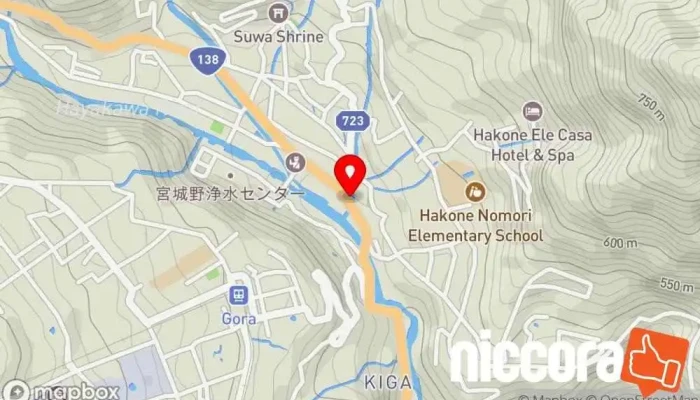 の地図 （株）マツイアーキテクトコンサルタント 建築設計事務所 で 箱根町