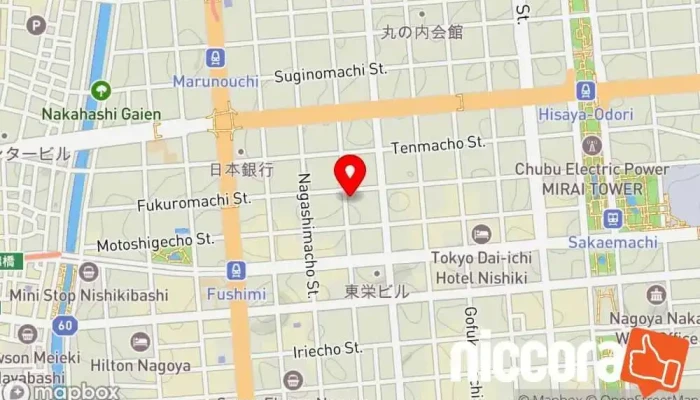 の地図 ㈱ミライク IT コンサルタント, パソコンショップ, イベント プランナー, セキュリティー システム販売業者, ソフトウェア企業, 通信機器販売業者, 電気通信事業者, ウェブ ホスティング会社, ウェブ デザイナー で 名古屋市