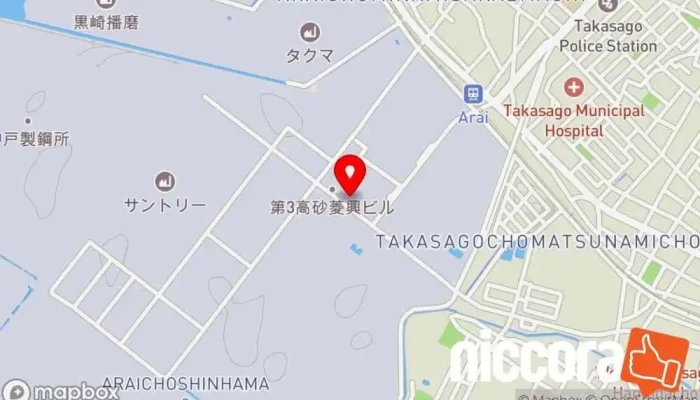 の地図 (株)NTTデータMHIシステムズ 関西支社（高砂地区） ソフトウェア企業 で 高砂市
