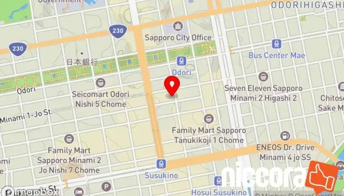 の地図 ㈱パシフィックネット 札幌支店 オフィス機器レンタル業, IT コンサルタント, コンピュータ セキュリティ業, コンピューター サポート、サービス で 札幌市