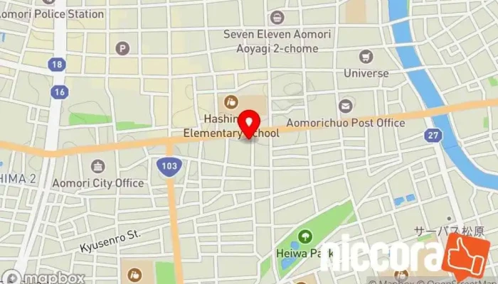 の地図 ㈱ページワン IT コンサルタント, コンピュータ セキュリティ業, コンピュータ ソフトウェア専門店, 企業のオフィス, エンジニア, ソフトウェア企業, ウェブ ホスティング会社, ウェブ デザイナー で 青森市