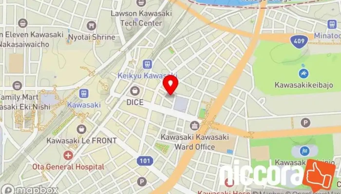 の地図 （株）プロシードエンタープライズ ソフトウェア企業 で 川崎市