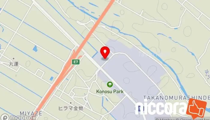 の地図 (株)タイナイ 食品製造業者 で 胎内市