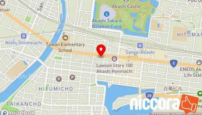 の地図 ㈱テクノツリー明石オフィス 情報サービス業者 で 明石市
