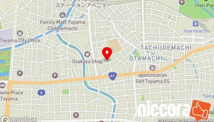 の地図 （株）トヤマデータセンター コンピューター サポート、サービス で 富山市