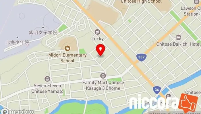 の地図 ㈱ツヨシオカ IT コンサルタント, 広告代理店, 印刷業者, 店舗 で 千歳市