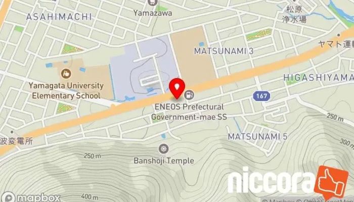 の地図 ㈱YCC情報システム ソフトウェア企業, IT コンサルタント, コンピュータ セキュリティ業 で 山形市