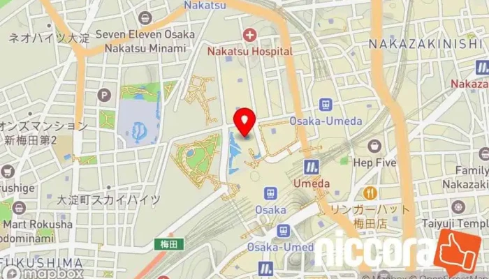 の地図 アビームシステムズ（大阪オフィス） IT コンサルタント で 大阪市