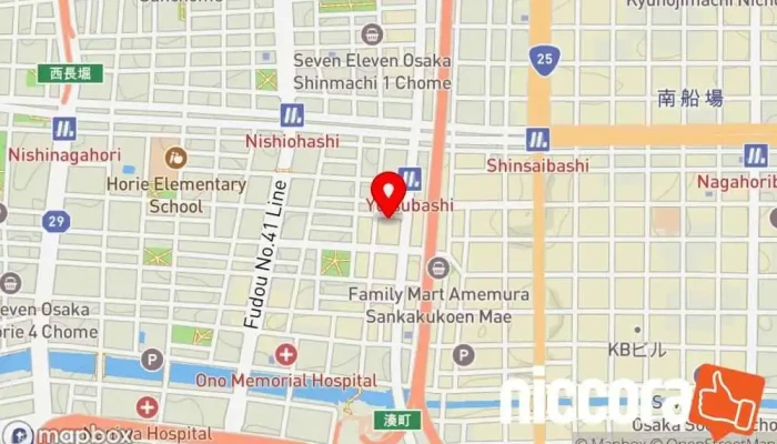 の地図 ACTBE Inc. Head Office（株式会社アクトビ 大阪本社） ソフトウェア企業, IT コンサルタント で 大阪市