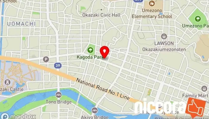 の地図 AIコンサル IT コンサルタント で 岡崎市