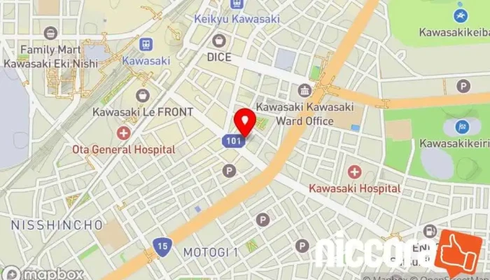 の地図 アイティーデザイン株式会社 企業のオフィス で 川崎市