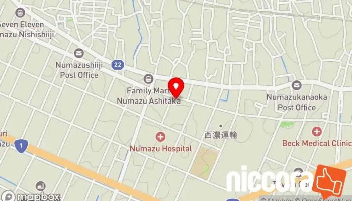 の地図 アイズ・ソフトウェア ソフトウェア企業, 企業経営コンサルタント, IT コンサルタント で 沼津市