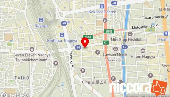 の地図 AKKODiS名古屋オフィス 経済コンサルティングファーム で 名古屋市