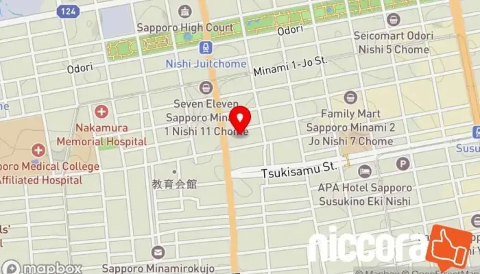 の地図 Alobridge札幌営業所 IT コンサルタント で 札幌市
