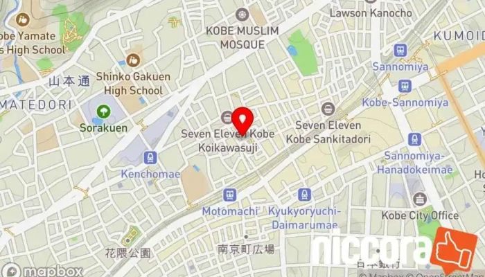 の地図 アットマーブル 企業のオフィス で 神戸市