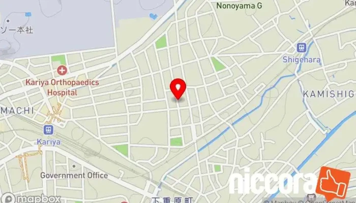 の地図 アウトソーシングテクノロジー 刈谷支店 人材派遣業, 企業のオフィス で 刈谷市
