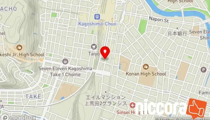 の地図 BLEUAZUR CONSULTING（ブルーアズールコンサルティング合同会社） IT コンサルタント で 鹿児島市