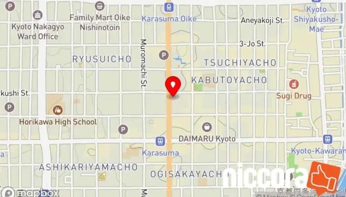 の地図 ちょっとBar悟つぼ+cafe バー, カフェ・喫茶 で 京都市